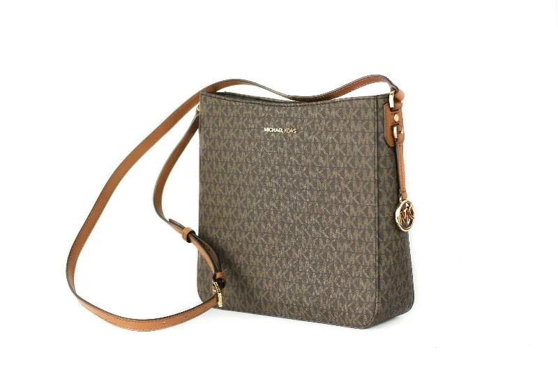 Michael Michael Kors Bags for networking events to stand out from the competitionMichael Kors Signature Jet Set Large Signature Messenger Crossbody Bag (Brown Signature)