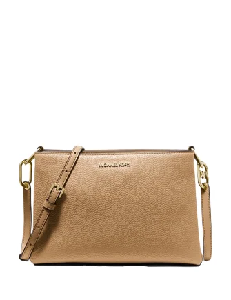 Michael Michael Kors Bags for meditation retreats in a simple and peaceful designMichael Michael Kors Trisha Medium Pebbled Leather Crossbody Bag