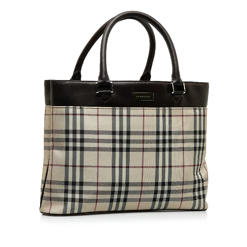 Artistic Print Burberry Bags for Art LoversBrown Burberry House Check Tote