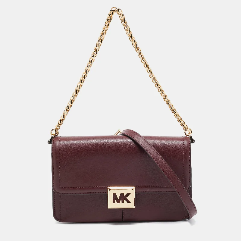 Michael Michael Kors Bags for art exhibitions to complement the art - inspired lookBurgundy Leather NS Sonia Shoulder Bag