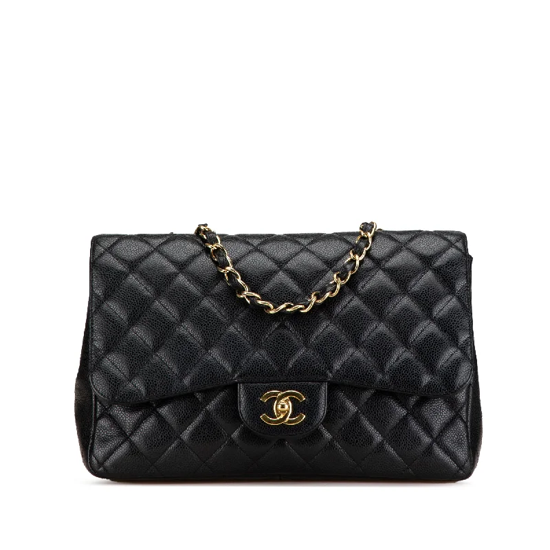 Breathable Celine Gym Bags for Fitness EnthusiastsBlack Chanel Jumbo Classic Caviar Single Flap Shoulder Bag