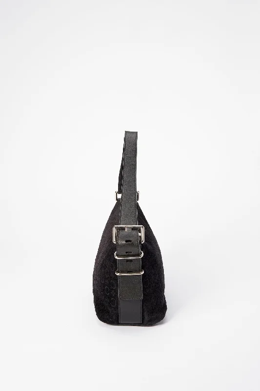 Faux Fur - Trimmed Celine Bags for Winter EleganceVintage Celine Suede Bag