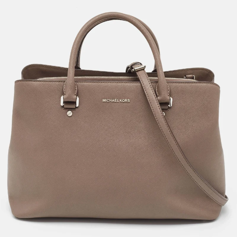 Michael Michael Kors Bags for charity fundraisers in a sophisticated and giving - spirit styleGrey Leather Savannah Tote