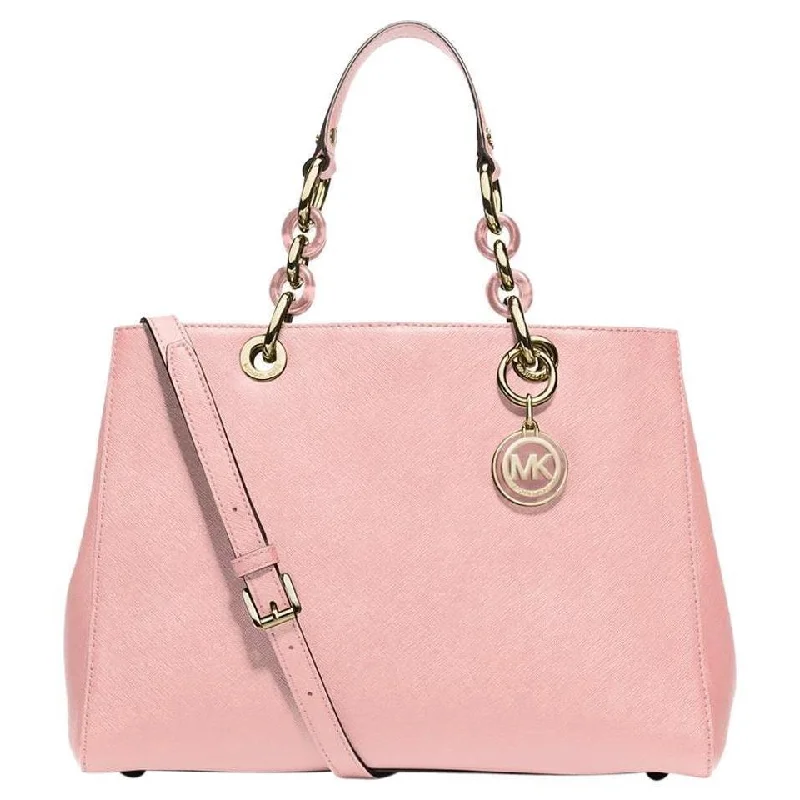 Michael Michael Kors Bags for couples traveling together in a coordinated styleMichael Kors Cynthia Satchel Medium Handbag Pale Pink Shoulder Bag Purse New