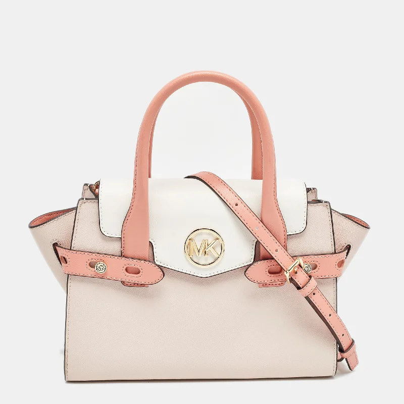 Michael Michael Kors Bags for theater performances in a sophisticated and elegant styleTricolor Leather Carmen Belted Tote