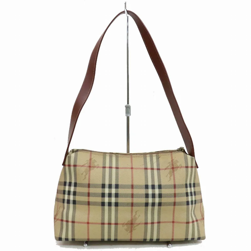 Color - Blocked Burberry Bags for a Bold StatementBrand Inspired Burberry London Shoulder Bag Brown PVC (SHC7-10761)