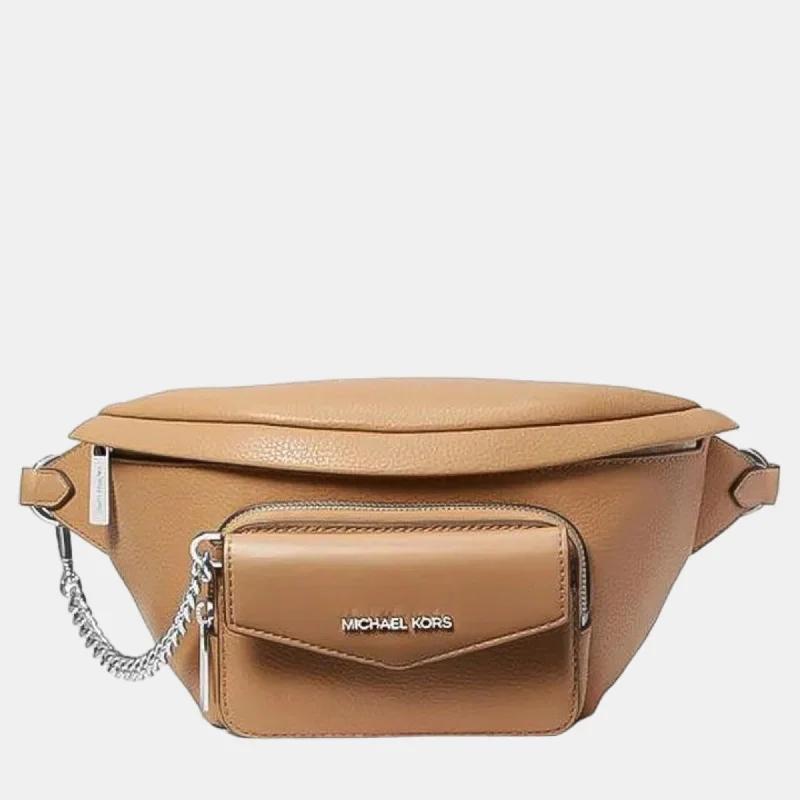 Michael Michael Kors Bags with fabric linings for a soft interiorBeige Leather Belt Bag