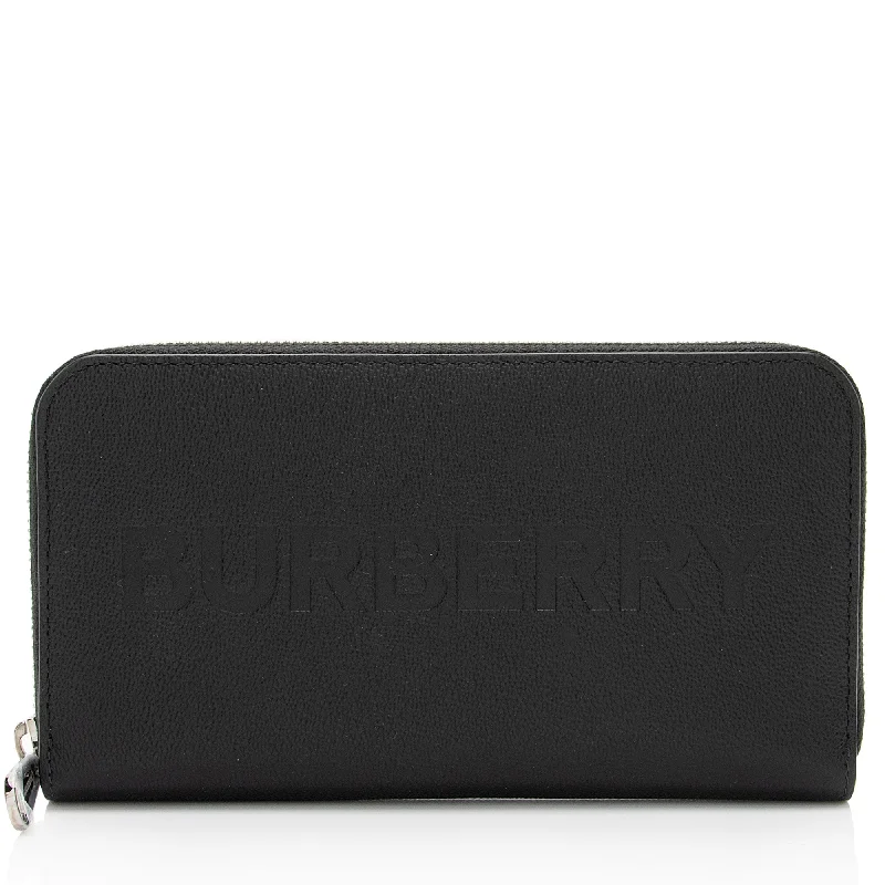 High - Quality Burberry Leather Shoulder BagsBurberry Calfskin Embossed Logo Elmore Zip Around Wallet (SHF-s1Fg80)