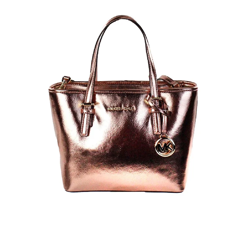 Michael Michael Kors Bags for fashion bloggers to showcase on social mediaMichael Kors Jet Set Primrose Metallic XS Carryall Top Zip Tote Bag Purse