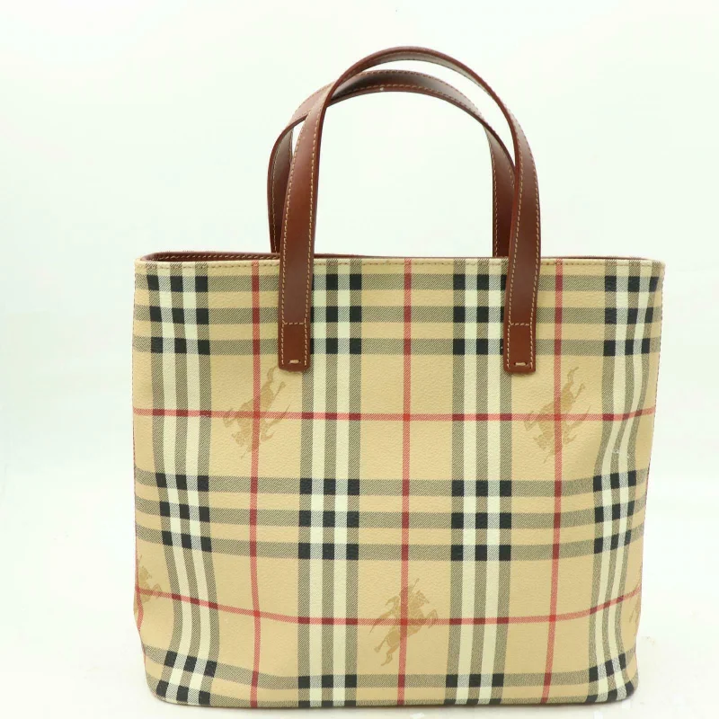 Burberry Bags with Signature Check Pattern in New ShadesBrand Inspired Burberry London Hand Bag Light Brown PVC (SHC1-15075)