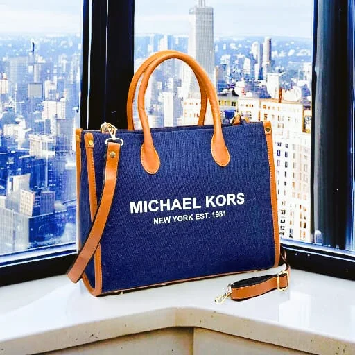 Michael Michael Kors Bags with zip - top closures for added securityMichael Kors Large Tote Bag - Unique Design (Blue)