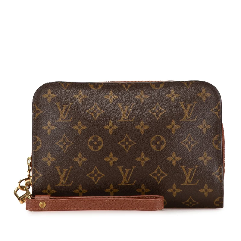 Celine Bags with Detachable Straps for VersatilityBrown Louis Vuitton Monogram Orsay Clutch Bag