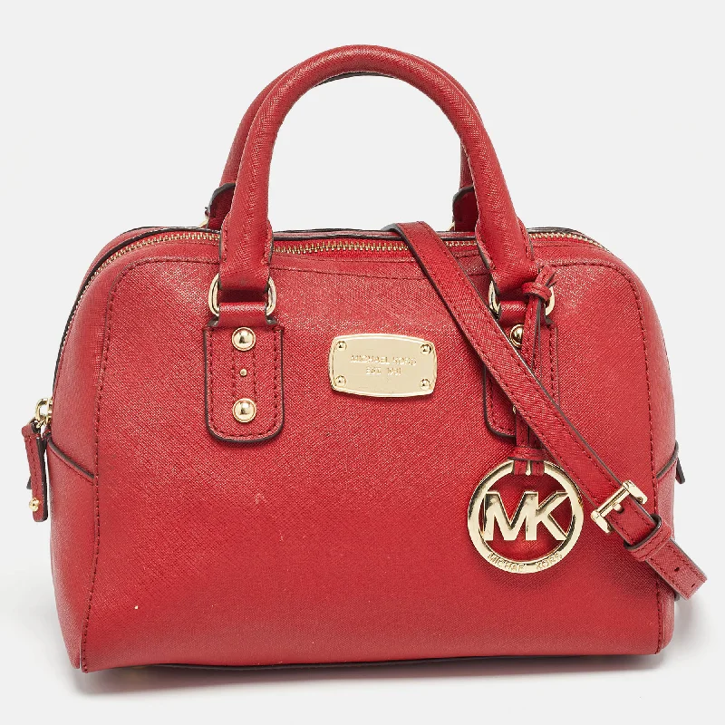 Michael Michael Kors Bags for weddings as a stylish accessoryRed Leather Satchel