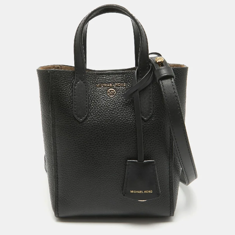 Michael Michael Kors Bags for hiking trips in a lightweight and functional designBlack Leather Extra Small Sinclair Tote