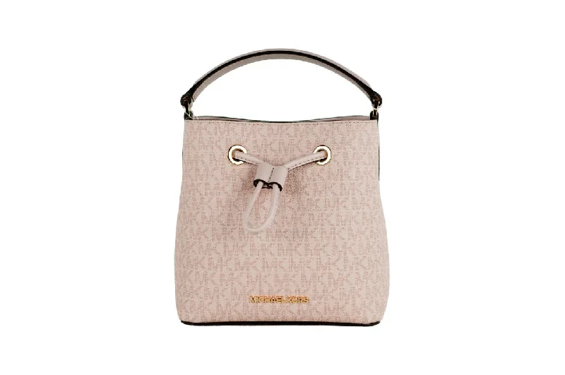 Michael Michael Kors Bags for charity fundraisers in a sophisticated and giving - spirit styleMichael Kors Suri Small Dark Powder Blush Signature PVC Bucket Crossbody Handbag