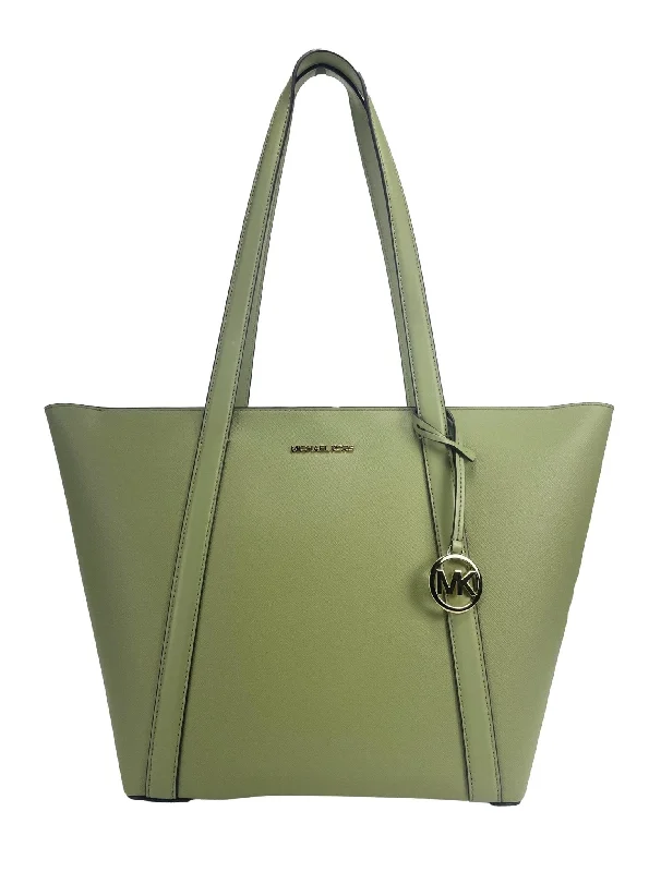 Michael Michael Kors Bags for baby showers in a cute and elegant designMichael Kors Large Pratt Shoulder Zip Tote Bag Light Sage