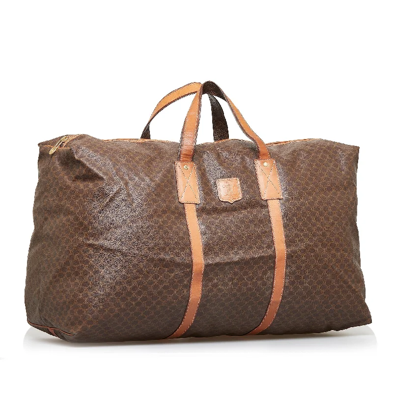 Airport - Friendly Celine Carry - on BagsCeline Travel Bag Brown Macadam Canvas