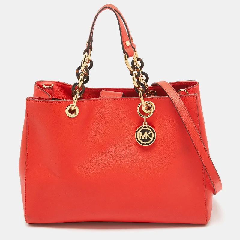 Michael Michael Kors Bags for anniversary celebrations in a special - occasion designRed Leather Large Cynthia Tote