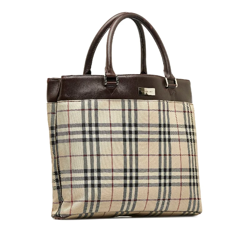 Metallic Finish Burberry Bags for a Glam LookBrown Burberry House Check Tote