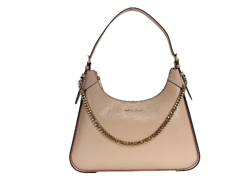 Michael Michael Kors Bags for cultural events in a style that reflects the occasionMichael Kors Wilma Large Smooth Leather Chain Shoulder Bag Purse Powder Blush