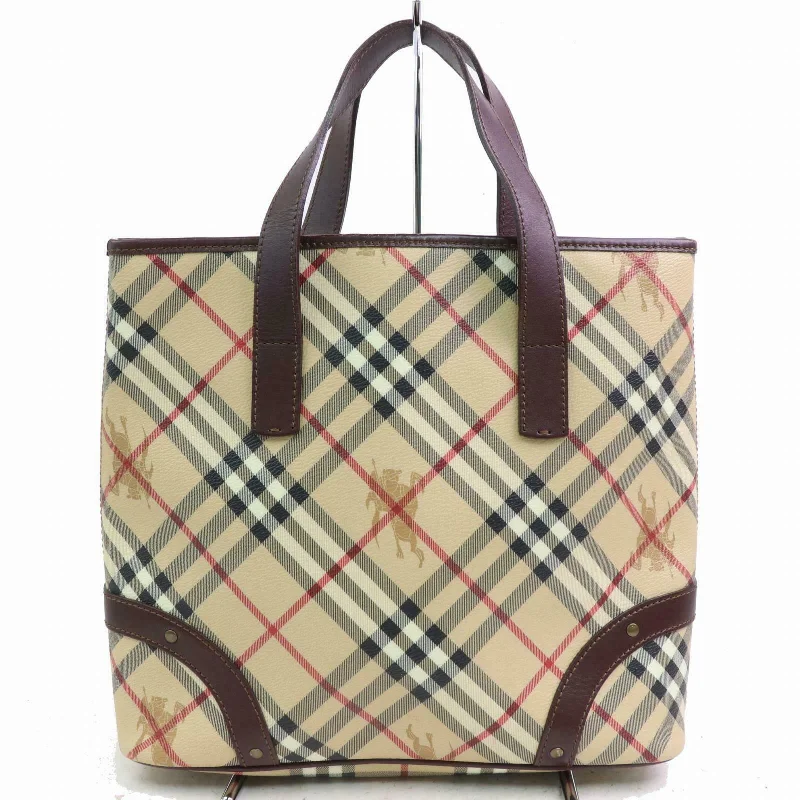 Pattern - Mixing Burberry Bags for a Fashion - Forward LookBrand Inspired Burberry Tote Bag Light Brown PVC (SHC1-15635)