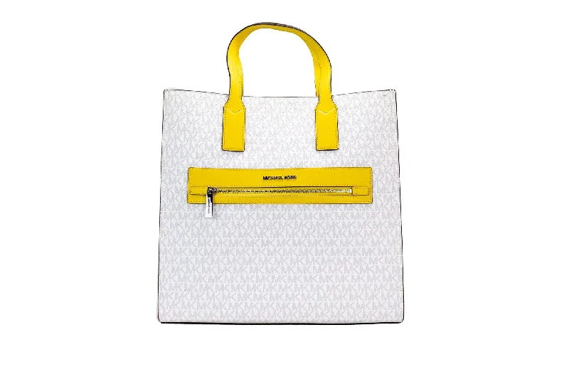 Michael Michael Kors Bags for antique shows in a classic and elegant styleMichael Kors Kenly Large Signature Citrus PVC North South Tote Computer Handbag