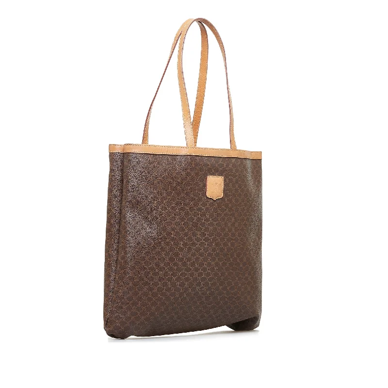 Celine Bags with Antique - Style Hardware for a Vintage VibeBrown Celine Macadam Tote