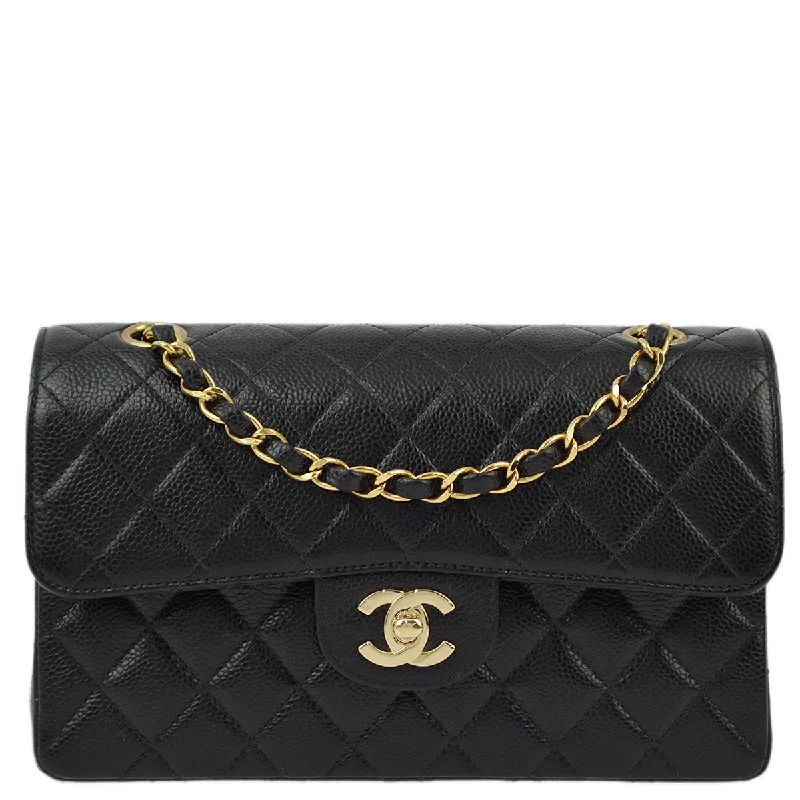 Chanel bags that pair perfectly with any outfitChanel Black Caviar Small Classic Double Flap Shoulder Bag