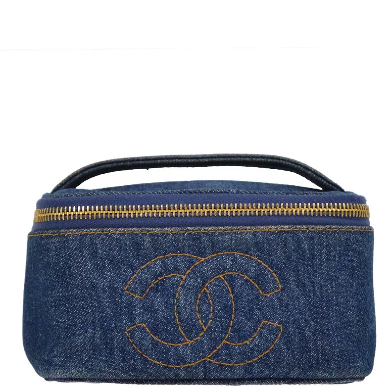 Chanel Vintage Inspired Handbag for Retro LoversChanel Blue Denim Timeless Vanity Handbag