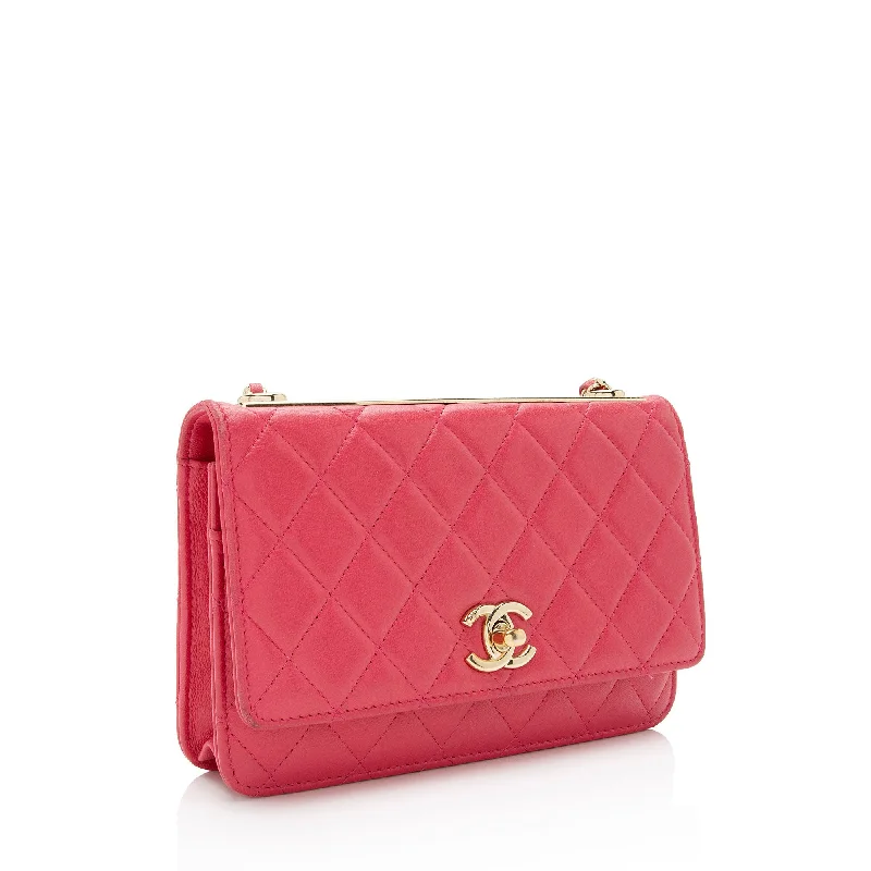 Chanel classicChanel Lambskin Trendy CC Wallet on Chain Bag (dDZd8C)