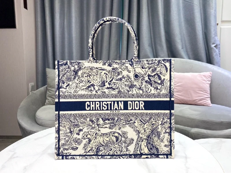 Christian Dior bags with a detachable coin purse insideChristian Dior Large Book Tote Black Multicolor Handbags