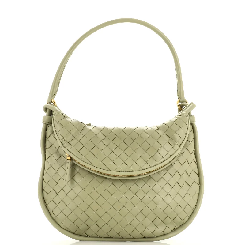 Christian Dior handbags with a detachable mirror for on - the - go touch - upsGemelli Shoulder Bag Intrecciato Leather Medium