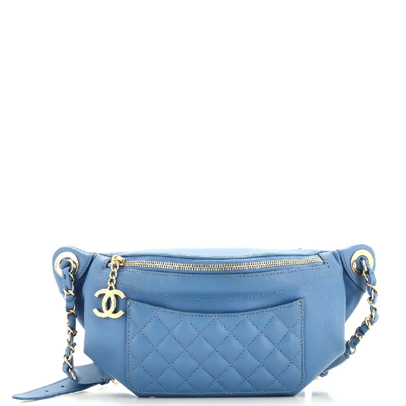 Christian Dior handbags with a snap - button closure and a decorative buckleBi Classic Waist Bag Quilted Lambskin