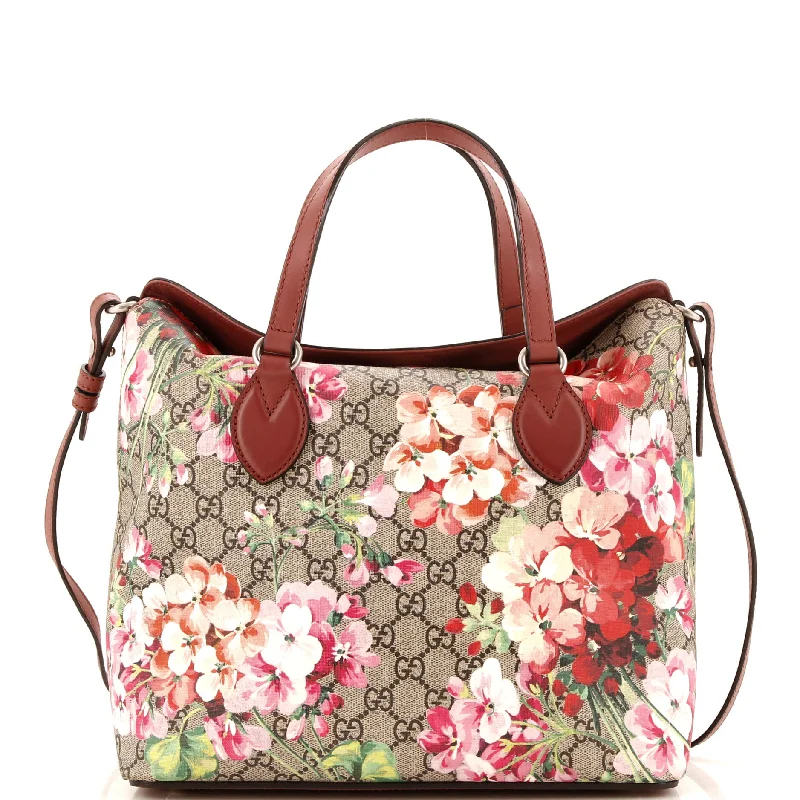 High - fashion Christian Dior bags with a geometric patternSignature Fold Over Tote Blooms Print GG Coated Canvas Medium